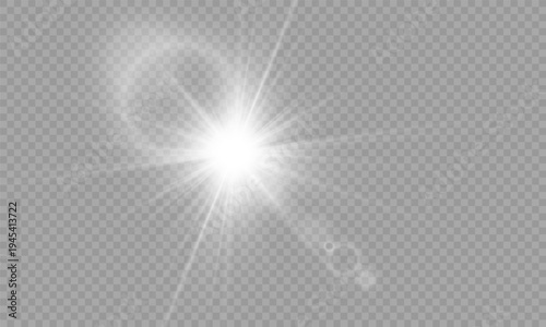 PNG transparent sunlight special lens flare light effect. Stock royalty free PNG image