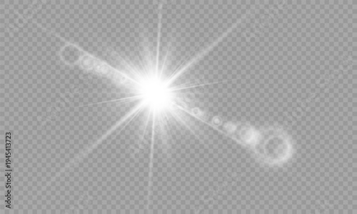 PNG transparent sunlight special lens flare light effect. Stock royalty free PNG image