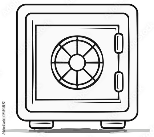 Secure Metal Safe Deposit Box with Combination Dial and Handle for Valuables