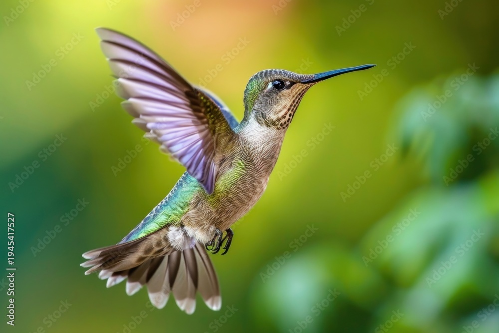 Fototapeta premium Hummingbird hummingbird hovering animal.
