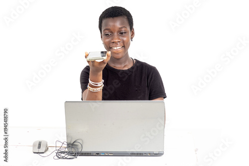 Voice message and smile