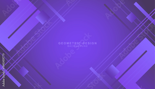 斜めの四角形と線で組み合わせた紫色の幾何学的な背景素材