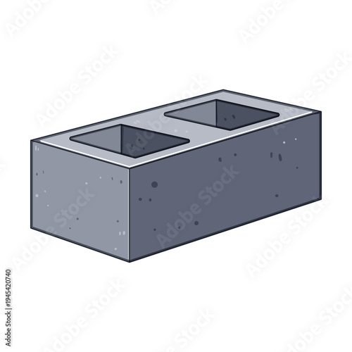 Cement block offering a robust building material solution. Ideal for various indoor and outdoor construction projects. Emphasizing strength. Durability. And essential architectural foundation elements