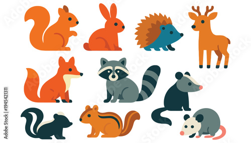 Animal icons featuring a diverse group of wildlife in silhouette form