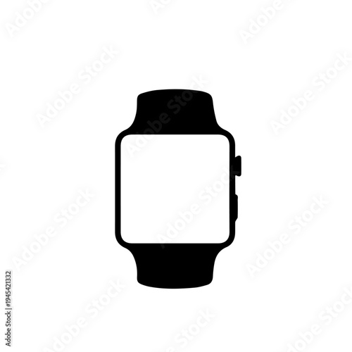 Smart Watch Vector Icon – Modern Wearable Fitness and Digital Technology Illustration