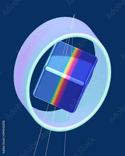 Prisma cube in a shell