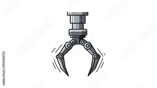 Mechanical Claw Gripper with Sharp Claws.