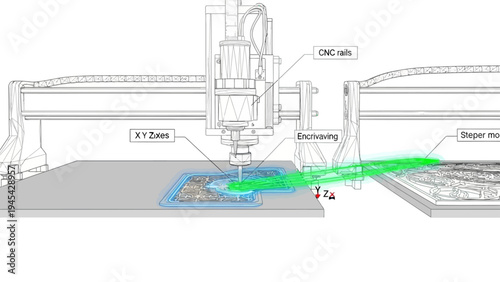 3D Printer Creating Object with Precision.