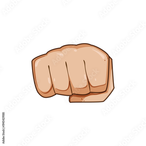 Human hand in a clenched fist gesture representing strength, determination, and potential energy, useful for communicating concepts like protest, challenge, unity, and resilience