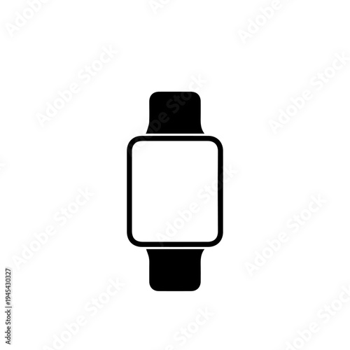Smart Watch Vector Icon – Modern Wearable Digital Fitness Tracker Illustration