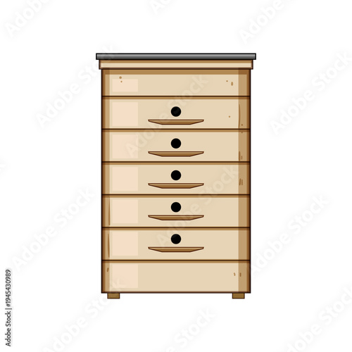 Wooden beehive with stacked boxes and supers on a white background, designed for managing a healthy bee colony and efficient honey production and harvest