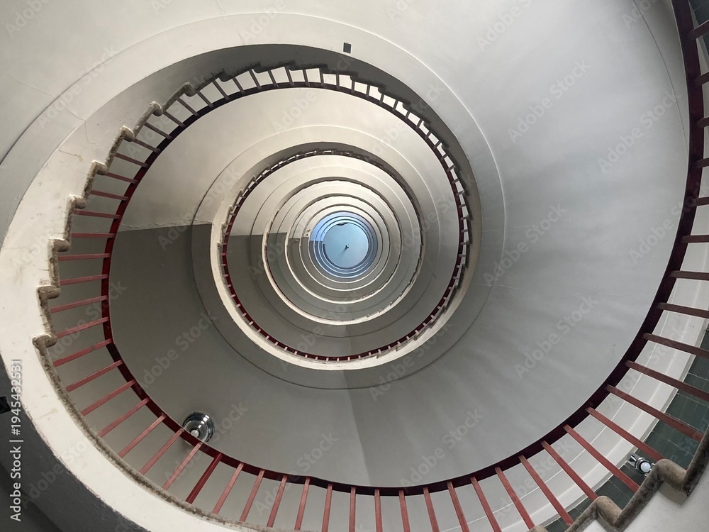 Fototapeta premium spiral staircase in the church