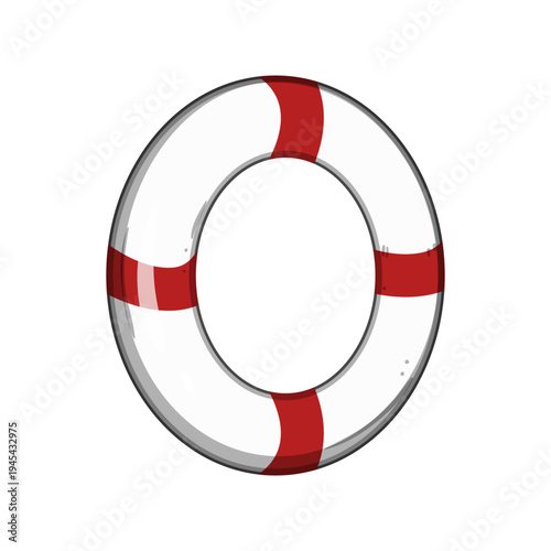 Lifebuoy icon symbolizing maritime safety, rescue and emergency assistance protection against drowning and crisis at sea, ideal for safety, rescue and support concepts