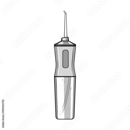 Oral irrigator emitting a targeted water stream for cleaning between teeth, promoting gum health and fresh, comprehensive daily dental hygiene in home and travel routines