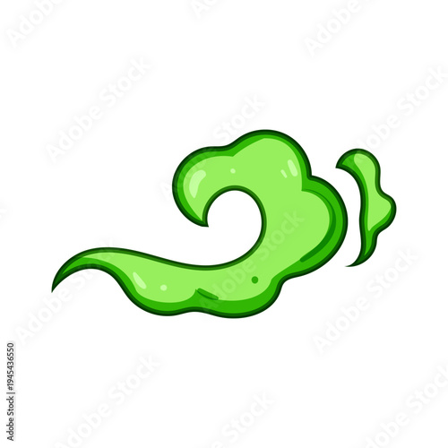 Valokuva Green poison cloud illustration symbolizing toxic gas, noxious fumes and air pol