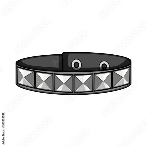 Black leather bracelet featuring pyramid studs and metal fastenings, representing alternative fashion, rebellious style, and a bold accessory for subcultures