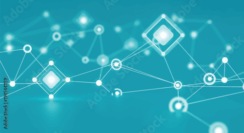 Vector network connection icons set