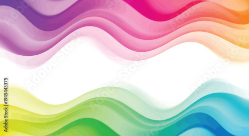Rainbow wave background vector