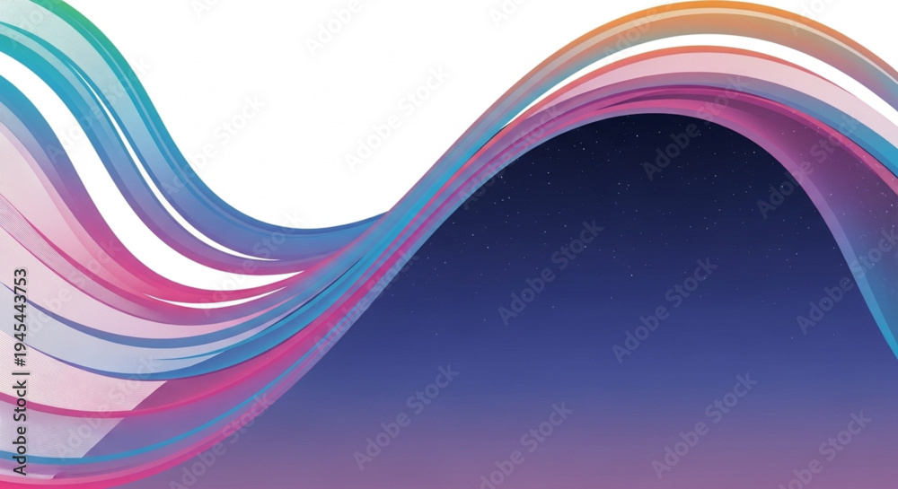 Fototapeta premium Fluid Abstract Wavy Background with Gradient Hues and Dynamic Movement for Creative Digital and Print Projects