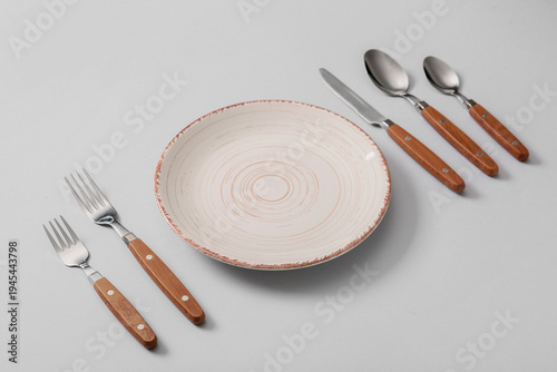 Table setting with silver c...
