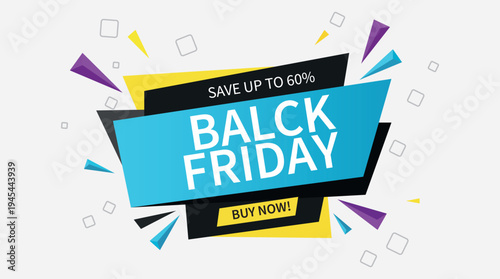 Black friday sale promotion banner design