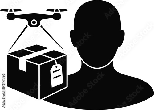 Drone Delivery Package Shipping Technology Customer Logistics Box Transport Service