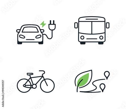 Clean transportation solutions and eco friendly mobility supporting sustainable urban development where communities adopt electric vehicles, use public transit, cycle regularly, and reduce
