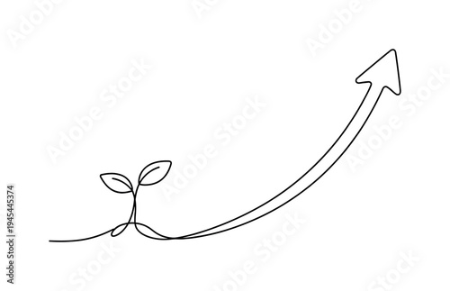 Calm personal growth and steady self improvement in a mindful modern lifestyle where small daily actions gradually build confidence and long term positive change, a simple sprouting plant