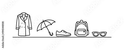 Spring fashion planning and practical everyday clothing choices for changing weather conditions and comfortable daily movement during mild transitional months, lightweight coat, umbrella