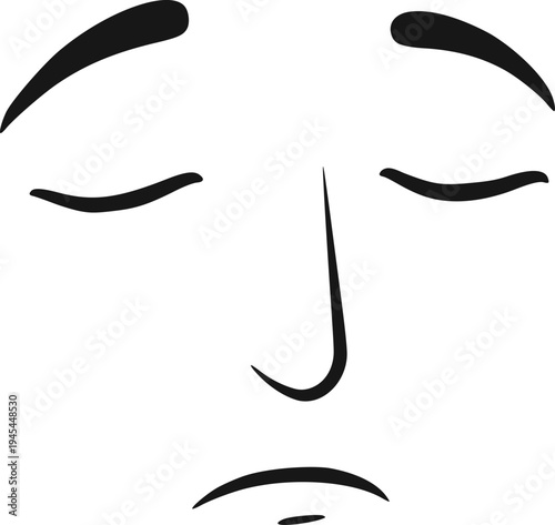 Design of sleeping face draw