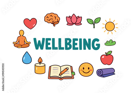 Holistic lifestyle concept focused on maintaining physical, mental and emotional wellbeing through balanced habits, mindfulness and healthy daily routines that support overall life