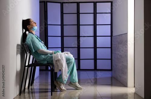 Female doctor with medical ...