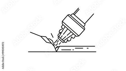 Hand Holding Soldering Iron for Repair.