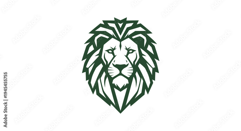 Obraz premium Stylized Lion Head Logo Design Element.