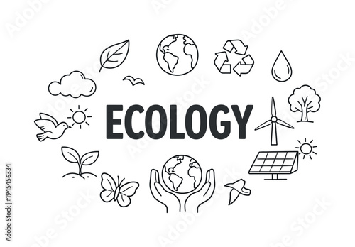 Environmental awareness and sustainable living concept highlighting protection of natural resources, green habits, and respect for ecosystems that support a healthier planet. ECOLOGY central