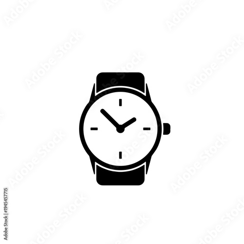Smart Watch Vector Illustration – Modern Digital Wearable Fitness and Health Gadget Icon