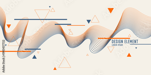 Abstract background for design. A template for advertising in a modern style. Stylish illustration for the poster. Trendy stylish graphics.