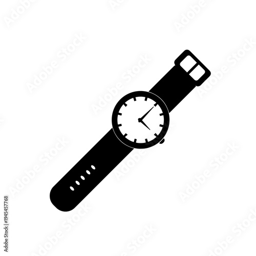 Smart Watch Vector Illustration – Modern Digital Wearable Fitness and Health Tracker Icon