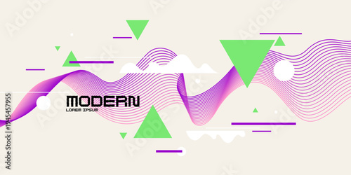 Abstract background for design. A template for advertising in a modern style. Stylish illustration for the poster. Trendy stylish graphics.