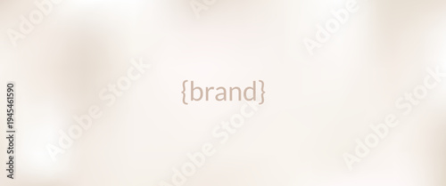 Calm plain gradient with beige and tan tones for luxury cosmetic label. Light brown and neutral in a soft plain backdrop. Smooth plain tones as a vector surface for beauty and spa design.