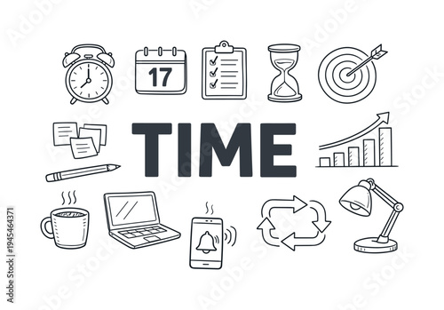 Professional time management and daily task organization concept focused on structuring schedules, prioritizing responsibilities and maintaining efficient productivity in a busy modern work