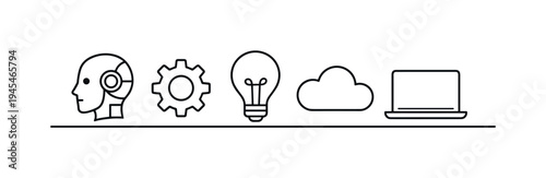 Artificial intelligence assisting modern work and decision making as people integrate smart digital tools into everyday productivity and data analysis across business and technology