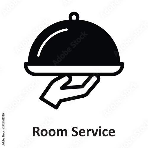 Room Service Vector Icon which can easily modify or edit