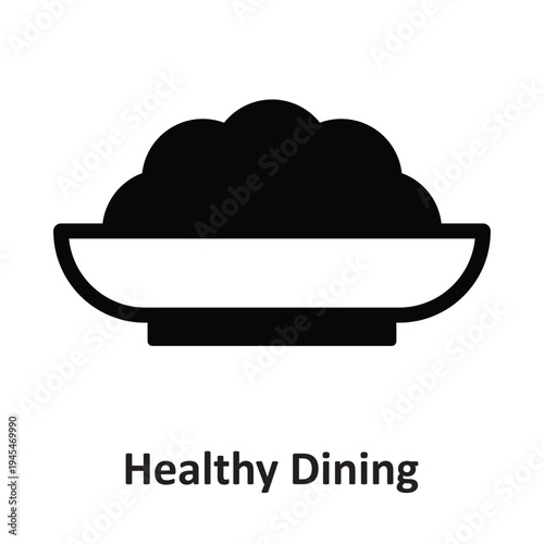 Healthy Dining  Vector Icon which can easily modify or edit
