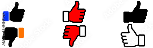 Thumb up like social media symbol vector