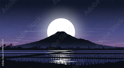 Serene street scene illustration featuring traditional buildings and streetlights at dusk