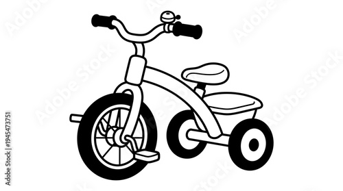 Child Tricycle Illustration