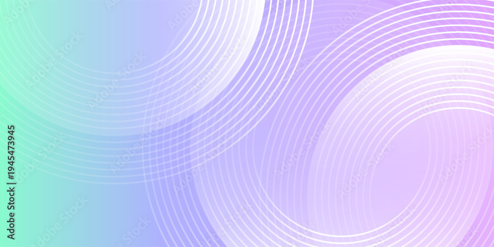 Fototapeta premium Smooth texture with white curved lines of green, blue, and purple transition background