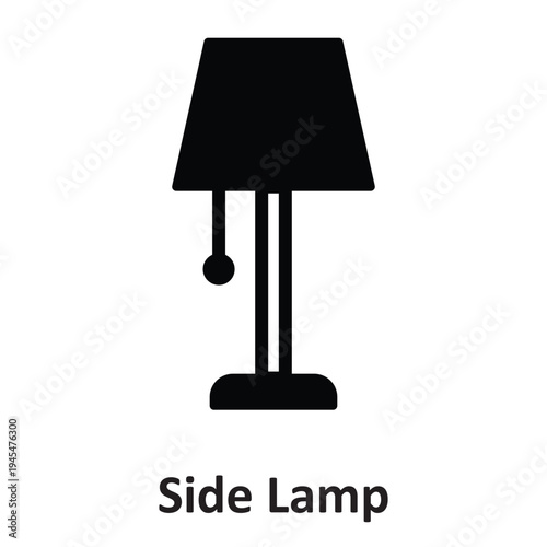 Side Lamp  Vector Icon which can easily modify or edit