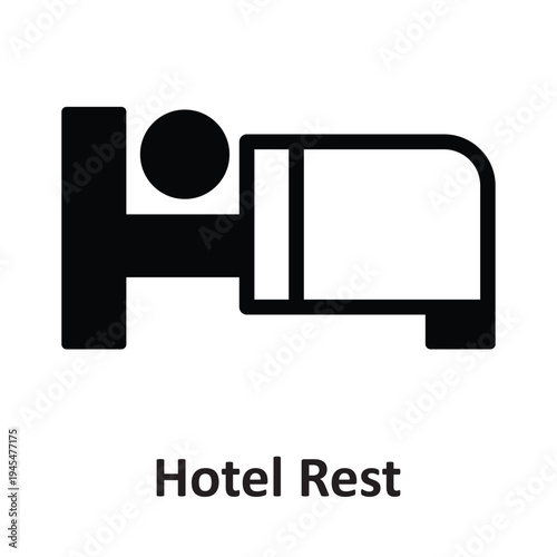 Hotel Rest Vector Icon which can easily modify or edit